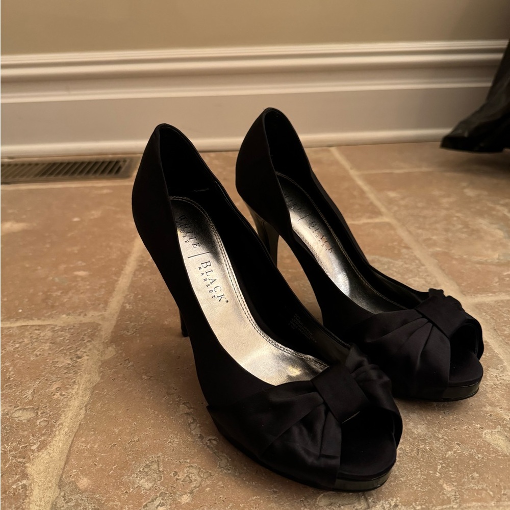 Black Bow-Tie Heels